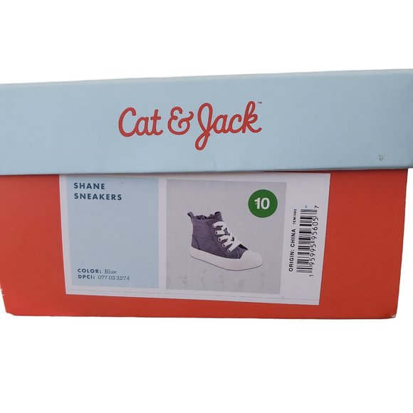 Cat‎ & Jack Shane Sneakers. Toddler shoes size 10, blue and white. - Picture 2 of 5